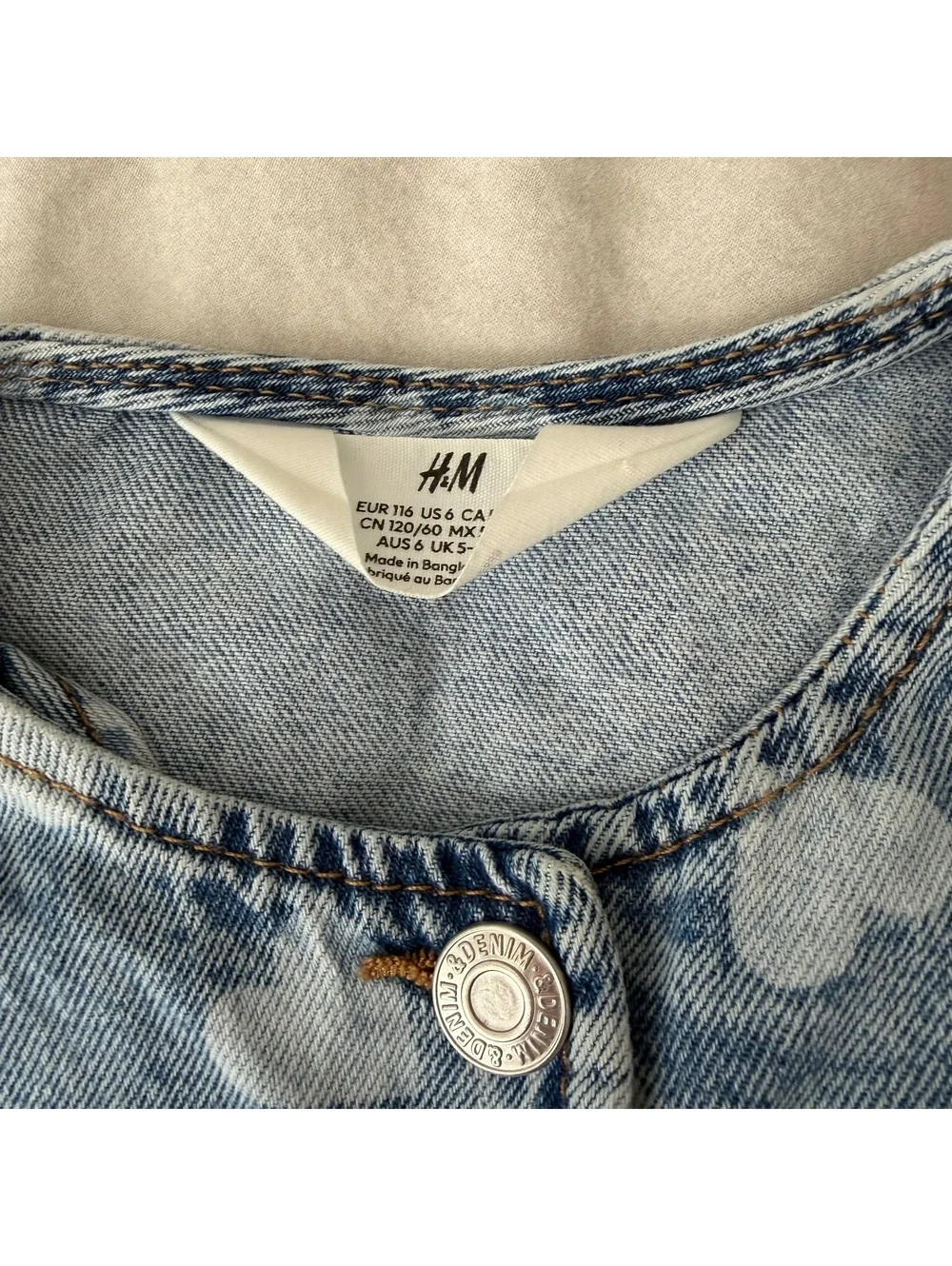 H&M hearts denim jacket